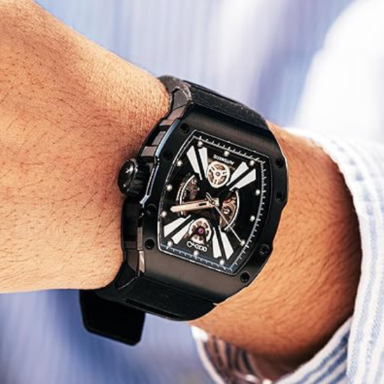 OLTO-8 Tonneau Édition Limitée Montre Automatique pour Hommes Top Marque de Luxe Montre Outdoor 2023